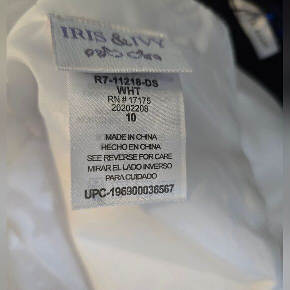 Iris & Ivy Girls Cascade High-Low Communion Flower Girl Dress NWOT Size 10 White - Picture 5 of 5